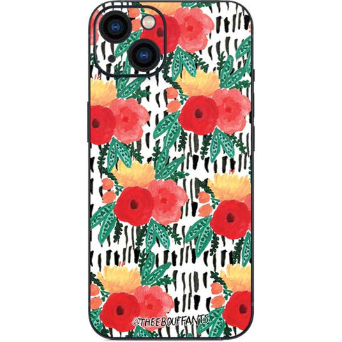 Bouffants and Broken Hearts Bouquets Print 3 iPhone Skins